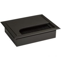 Cavo - Kabeldurchlass Kabeldose eckig 100 x 80 mm Silber eloxiert