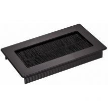SOTECH Kabeldurchlass TONDO schwarz eloxiert Länge 100 mm