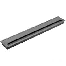 Kabeldurchlassdose Kabelführung Bürstendichtung Schwarz eloxiert 80mm x 500mm
