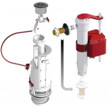 Kabelgebundener Spülkastenmechanismus dual 6 Dubourgel 3/6L + sx Wasserhahn - 702316