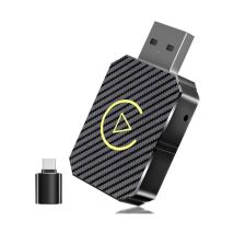 Gabrielle - Kabelloser CarPlay-Adapter für Apple iPhone, kabelloser CarPlay-Adapter mit usb- und USB-C/Typ-C-Verlängerungskabel, kompatibel mit Autos