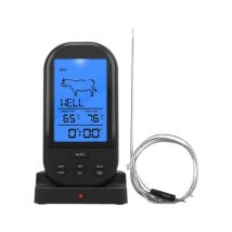 Kabelloses Grillthermometer für die Küche, intelligente Grillgabel, elektronische Digitalanzeige, Grillthermometer, Wasserthermometer (schwarz)