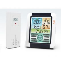 Kabelloses Hygrometer für den Innen- und Außenbereich, Thermometer, Temperatur- und Luftfeuchtigkeitsanzeige, digitaler Wettervorhersagemonitor,