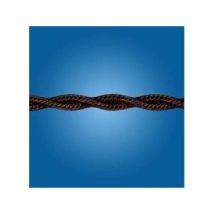 Elektroservice kabelgeflecht 3x1 farbe braun 5 meter 10308/b5