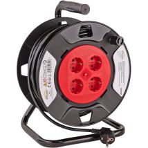 Kestek - Kabeltrommel Kabelrolle 40 Meter 4-fach Steckdose H05vv-f 3g1,5mm² Ip20