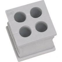 Kt 4/2 Kabeldurchführung geschlitzt Klemm-Ø (max.) 2 mm Elastomer Grau 1 St. - Icotek