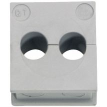 Qt 2/3 Kabeldurchführung Klemm-Ø (max.) 3 mm Elastomer Grau 1 St. - Icotek