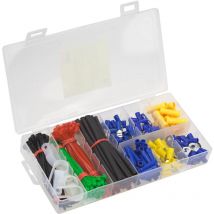 Kabelverbinder Gabelkabelschuhe Flachkabelschuhe Stoßverbinder 308 Teile