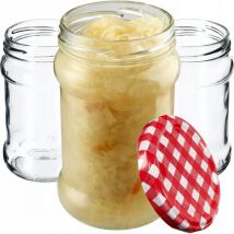 10 botes de 315 ml para conservar mermelada de miel con tapón de rosca - Kadax