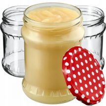 48x Pot en Verre 500ml Bocaux de Conservation Pot Miel + Bouchons Fi82 - Kadax