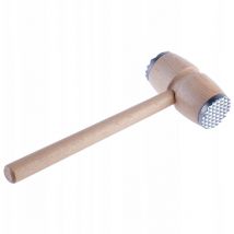 Kadax - Attendrisseur à Viande, Marteau à Viande avec extrémité en métal, Double Face Maillet à Viande en Bois, Attendrisseur à Escalopes Rondes