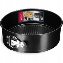 Kadax - Backblech, Tortenform, runde Backform, Kuchenform, 24 cm, Schwarz