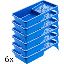KADAX Bandeja de pintura para rodillo de pintura 160mm Azul 6uds