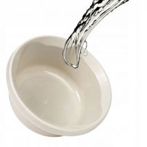 Bassine de lavage en plastique mat - Bol rond - Robuste - Pour eau domestique - Polyvalent - Crème - 20 l - Kadax
