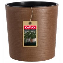 Blumentopf mit Holzspänen, eleganterübertopf mit Einlage, Topf, Gartenschale, Blumenkübel, Blu - Kadax