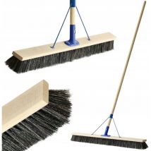 Brosse Balai Pour Balayage Balayeuse Stick Street Brush 100cm + Manche - Kadax