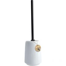 Brosse wc Pour wc Ronde avec Récipient Sur Pied Céramique - Kadax