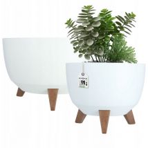 Cache-Pot Cache-Pot Insert Bol 29+40cm Blanc - Kadax