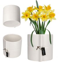 Cache Pot de Fleur Pot de Fleur en Céramique Couleurs 17cm - Kadax
