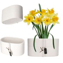 Kadax - Cache Pot de Fleur Pot de Fleur en Céramique Couleurs 22x12cm