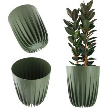 Cache-Pot Eco + Insert Vert 19x22,5cm - Kadax