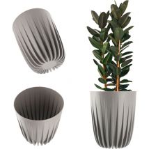 Cache-Pot + Insert Gris 30x36cm - Kadax