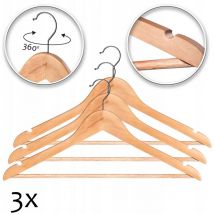 KADAX Cintres en Bois Cintre lot de 3 pcs