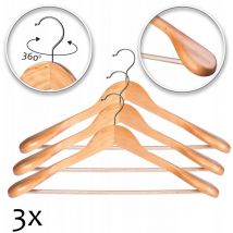 Cintres en Bois Cintres en Bois Vêtements pour Garde-Robe Set 3x - Kadax
