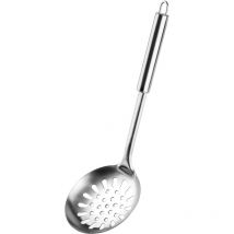Kadax - Classique Écumoire en Acier Inoxydable, Louche de Cuisine avec Poignée confortable, Ustensile de Cuisine, Louche Plate, Cuillère-Passoire