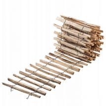 Kadax - Cloture a Piquets en Bois de Noisetier pour Jardin, Ganivelle Naturelle et Durable pour Delimitation de l'Espace Exterieur (4-6 cm, 50 x 500