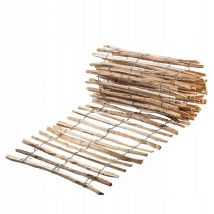 Kadax - Cloture a Piquets en Bois de Noisetier pour Jardin, Ganivelle Naturelle et Durable pour Delimitation de l'Espace Exterieur (4-6 cm, 80 x 500