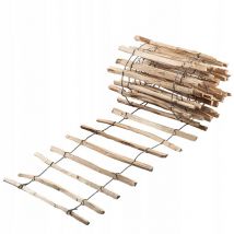 Kadax - Cloture a Piquets en Bois de Noisetier pour Jardin, Ganivelle Naturelle et Durable pour Delimitation de l'Espace Exterieur (7-9 cm, 60 x 500