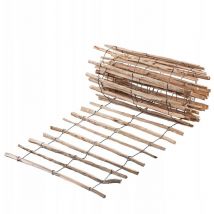 Kadax - Cloture a Piquets en Bois de Noisetier pour Jardin, Ganivelle Naturelle et Durable pour Delimitation de l'Espace Exterieur (7-9 cm, 80 x 500