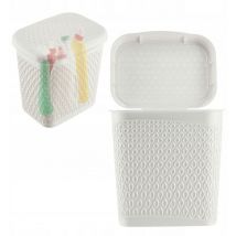 KADAX Conteneur de Lessive en Capsules 6L Boîte de Détergents Blanc