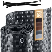 Couverture de Balcon Pour Balcon Terrasse Clôture Tapis Technorattan 1x7m Anthracite - Kadax