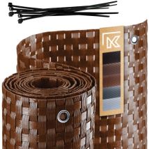 Kadax - Couverture de balcon Tapis de balcon en technorattan 1x4m