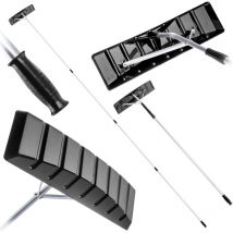 Dachschneeräumer mit Teleskopstiel, Dachräumer mit Aluminiumgriff, Eisschieber, Robuster Schne - Kadax