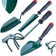 Kadax - ensemble d'outils de jardin 4en1 spatule coupe conditionneur de sol