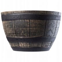 Kadax - funda para maceta 33 cm marrón oscuro
