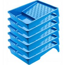 Grand plateau de peinture pour rouleau à peinture, set x 6 pcs - Kadax