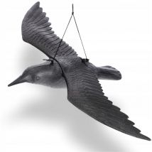 Kadax Grand répulsif corbeau pour oiseaux du balcon, pigeons, étourneaux, pour oiseaux en vol 56 cm