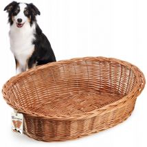 Hundebett aus Korbgeflecht, 85 cm, groß, l - Kadax