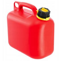 KADAX Benzinkanister mit Trichter, aus Kunststoff, Spritkanister, 6L, Rot