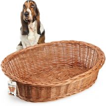 Lit pour chien en osier 80 cm Grand l - Kadax