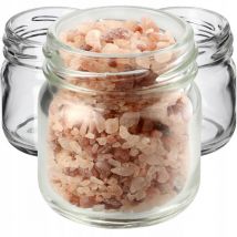 Lot de 100 mini bocaux en verre Weck - 40 ml - Ronds - Avec couvercle à visser - Pour dégustation, confiture, miel - Sans couvercle - Kadax
