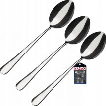 Kadax - Lot de 3 cuillères de cuisine en acier inoxydable