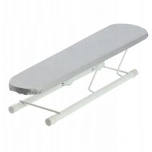 Kadax - Mini planche à repasser pour manches et manchettes, 50 x 11 cm, planche à repasser avec housse décorative, planche à repasser pliable (gris)