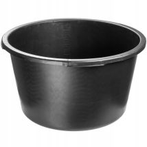 Kadax - Baueimer, Mörtelkübel, Aus Kunststoff, Schwarz, 65l