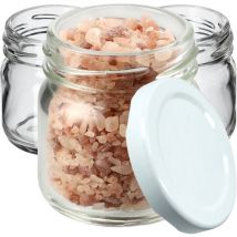 Pack de 50 Tarros Mini Weck de Cristal, 40 ml, Redondos, con Tapa de Rosca, para Degustar, Mermelada, Miel, etc. - Kadax
