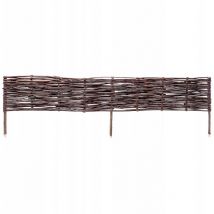 Palissades en Osier Naturel pour Jardin, Clôtures Décoratives pour Délimiter, Orner et Sublimer Votre Espace Exterieur (120 x 40 cm, 1 Pièce) - Kadax